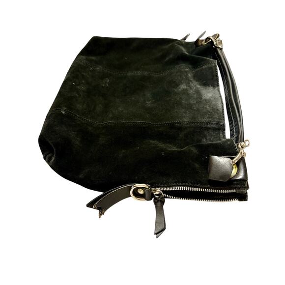 Gianni Chiarini Large Black Suede & Leather Tote Bag – Made in Italy - Picture 3 of 5